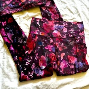 Floral Athleta Yoga Pants